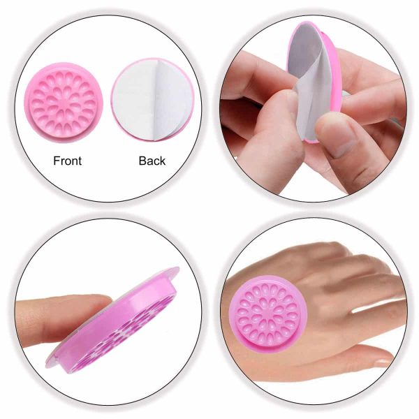 Teardrop Adhesive Holder Pink